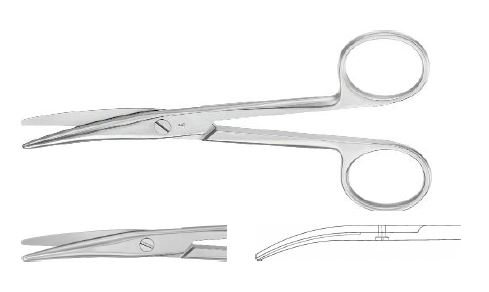 Майо-Cтілл ножиці вигнуті 140 мм